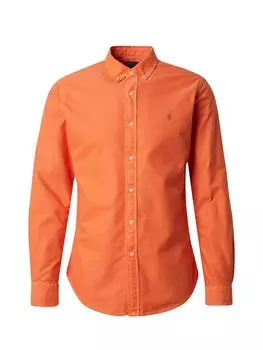 Повседневная рубашка Polo Ralph Lauren Slim fit Button Up Shirt, цвет orange red