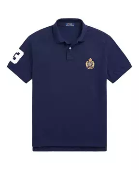 Повседневная рубашка-поло с короткими рукавами. Polo Ralph Lauren, синий
