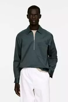 Повседневная рубашка-поповер Arket, зеленый