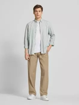 Повседневная рубашка прямого кроя из чистого хлопка Marc O'Polo, зеленый