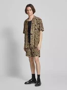 Повседневная рубашка прямого кроя с фактурным узором, модель «KARI» Only & Sons, бежевый