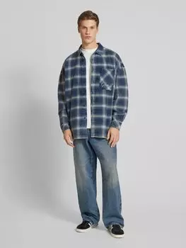 Повседневная рубашка прямого кроя с нагрудным карманом KARL KANI