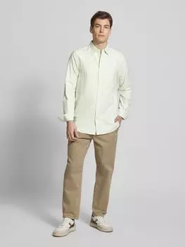 Повседневная рубашка прямого кроя с нагрудным карманом Scotch & Soda, светло-зеленый