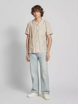 Повседневная рубашка прямого кроя с нагрудным карманом, модель «ALTEA» Pepe Jeans, бежевый