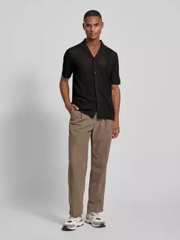 Повседневная рубашка прямого кроя с полупрозрачным дизайном Calvin Klein Underwear, черный