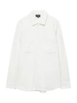 Повседневная рубашка Pull&Bear Comfort fit Button Up Shirt, белый