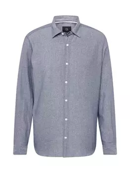 Повседневная рубашка QS Regular fit Button Up Shirt, пыльно-голубой