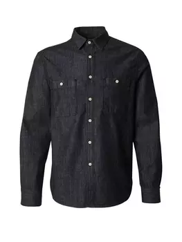 Повседневная рубашка REPLAY Regular fit Button Up Shirt, черный