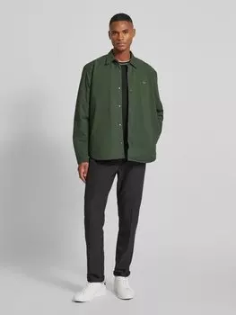 Повседневная рубашка с этикеткой Lacoste, темно-зеленый