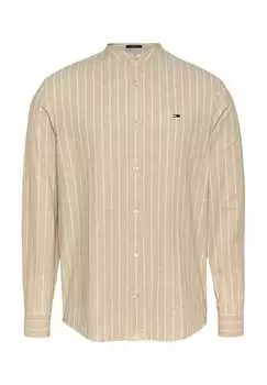 Повседневная рубашка с длинным рукавом и воротником-стойкой Tommy Jeans, мультиколор