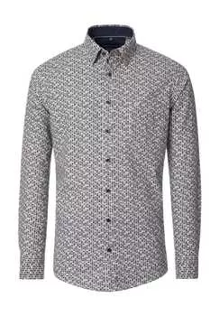 Повседневная рубашка с длинным рукавом и воротником Kent. Casamoda, синий