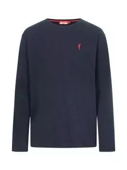 Повседневная рубашка с длинными рукавами Derbe, синий