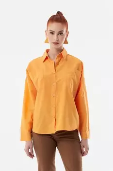 Повседневная рубашка с двойным карманом Fullamoda, апельсин