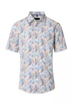 Повседневная рубашка с коротким рукавом и воротником Kent. Casamoda, синий