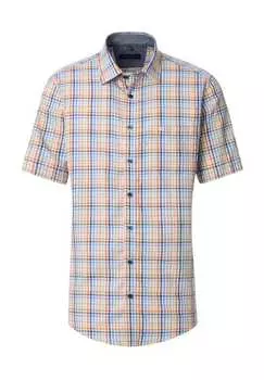 Повседневная рубашка с коротким рукавом и воротником Kent. Casamoda, оранжевый