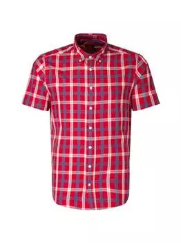 Повседневная рубашка с коротким рукавом Seidensticker, красный