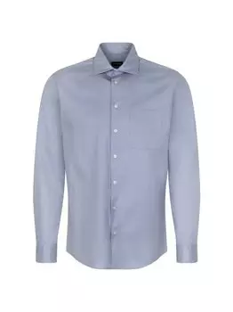 Повседневная рубашка с обычным длинным рукавом Seidensticker, синий