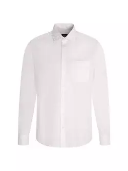 Повседневная рубашка с обычным длинным рукавом Seidensticker, экрю