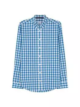 Повседневная рубашка с обычным длинным рукавом Seidensticker, бирюзовый