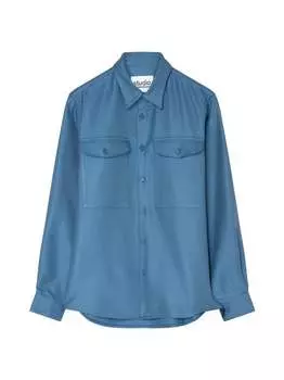 Повседневная рубашка с обычным длинным рукавом Studio Seidensticker, синий