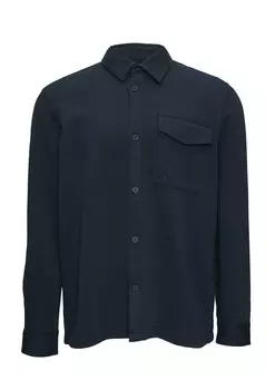 Повседневная рубашка s.Oliver Comfort fit Button Up Shirt, темно-синий