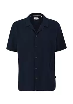 Повседневная рубашка s.Oliver Regular fit Button Up Shirt, ночной синий