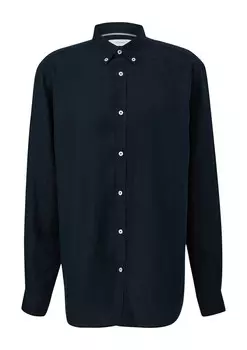 Повседневная рубашка s.Oliver Regular fit Button Up Shirt, морской синий