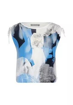 Повседневная рубашка с принтом BETTY & CO, синий