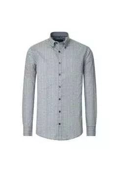 Повседневная рубашка с принтом удобная посадка Casamoda, синий