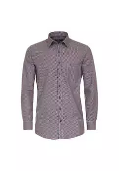 Повседневная рубашка с принтом удобная посадка Casamoda, оранжевый