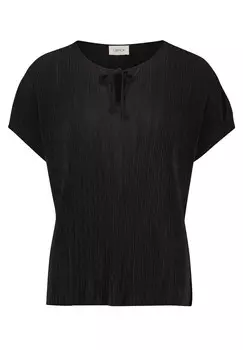 Повседневная рубашка с V-образным вырезом Cartoon, черный