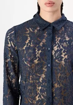 Повседневная рубашка с воротником JULIA JDY, темно-синий