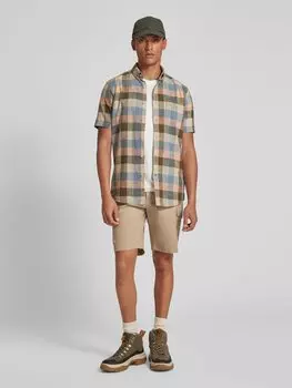 Повседневная рубашка с воротником на пуговицах camel active, оливковый