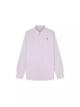 Повседневная рубашка Scalpers Regular fit Button Up Shirt New Oxford, синий