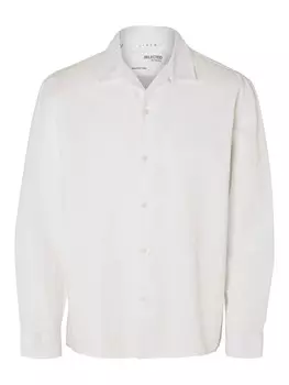 Повседневная рубашка SELECTED HOMME Regular fit Button Up Shirt, белый