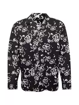 Повседневная рубашка SELECTED HOMME Regular fit Button Up Shirt, черный