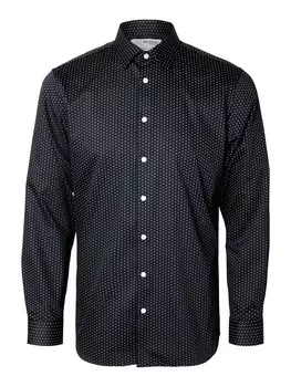 Повседневная рубашка SELECTED HOMME Regular fit Button Up Shirt SLHPerformance, ночной синий