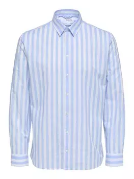 Повседневная рубашка SELECTED HOMME Slim fit Button Up Shirt, светло-синий