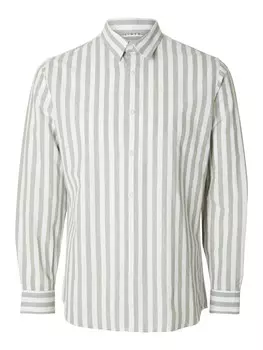 Повседневная рубашка SELECTED HOMME Slim fit Button Up Shirt, пастельный зеленый