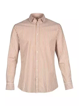 Повседневная рубашка Shiwi Regular fit Button Up Shirt Orlando, цвет cognac/white