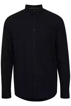 Повседневная рубашка !Solid Regular fit Button Up Shirt Val, черный