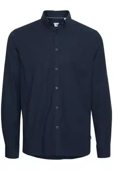 Повседневная рубашка !Solid Regular fit Button Up Shirt Val, темно-синий