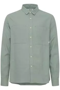 Повседневная рубашка !Solid Regular fit Button Up Shirt, зеленый
