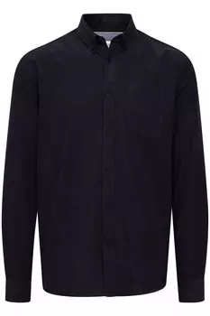 Повседневная рубашка !Solid Regular fit Button Up Shirt JUAN, темно-синий