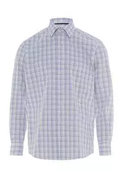 Повседневная рубашка современный крой воротник Кент Eterna, мультиколор