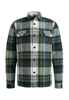 Повседневная рубашка стандартного кроя с длинным рукавом и воротником-стойкой Pme Legend, зеленый