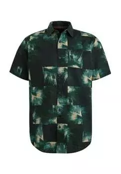 Повседневная рубашка стандартного кроя с коротким рукавом и воротником-стойкой Pme Legend, цвет 5281 salute