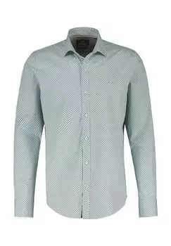 Повседневная рубашка стандартного кроя с воротником-стойкой Lerros, голубой