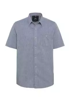 Повседневная рубашка стандартный крой короткие рукава воротник-стойка Lerros, белый