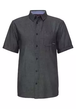 Повседневная рубашка Street One MEN Regular fit Button Up Shirt, черный
